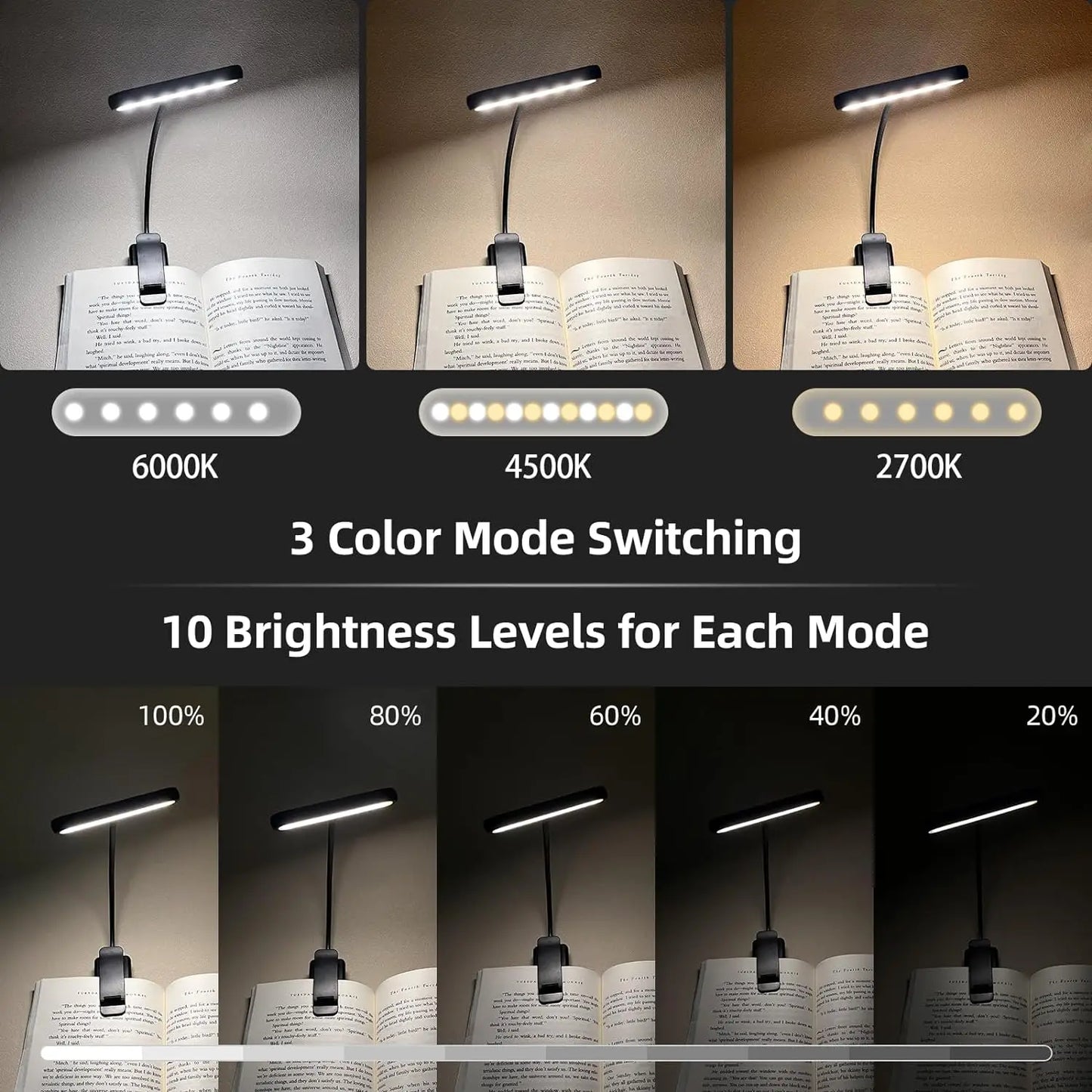 LED Reading Clip Light