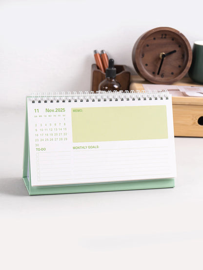 SpiralDesk 2026 Foldable Table Calendar