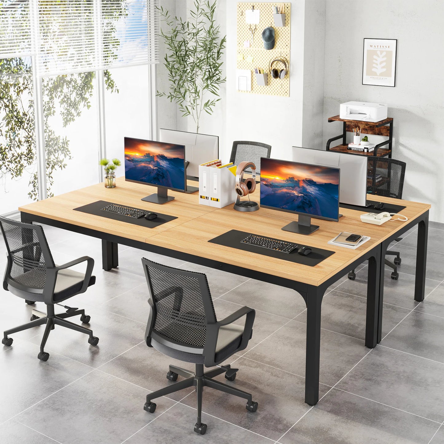 Tribesigns 78.7" Extra-Long Dual Workstation Desk