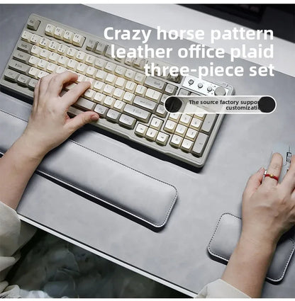 LuxPad Waterproof PU Desk Mat Set