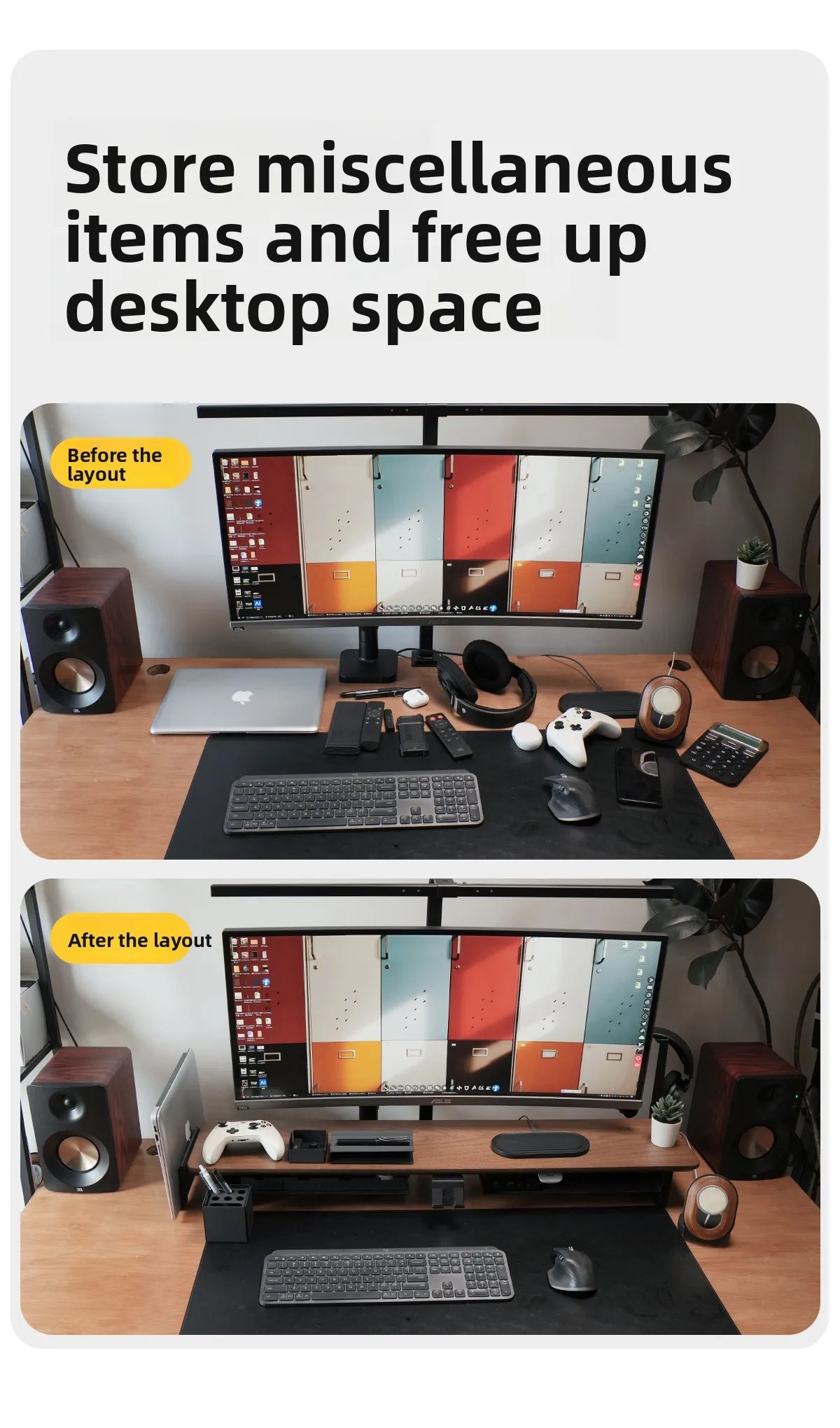 Z3 Pro Modular Solid Wood Monitor Riser