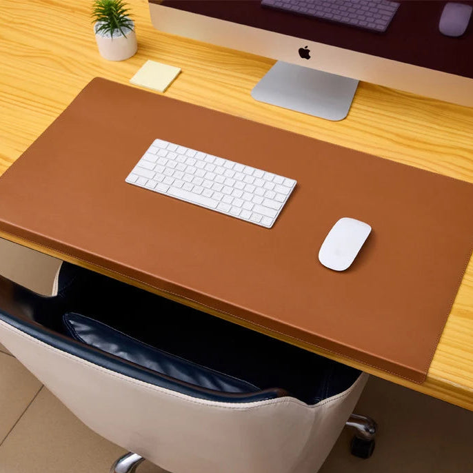 PU Leather Desk Mat with Wrist Support
