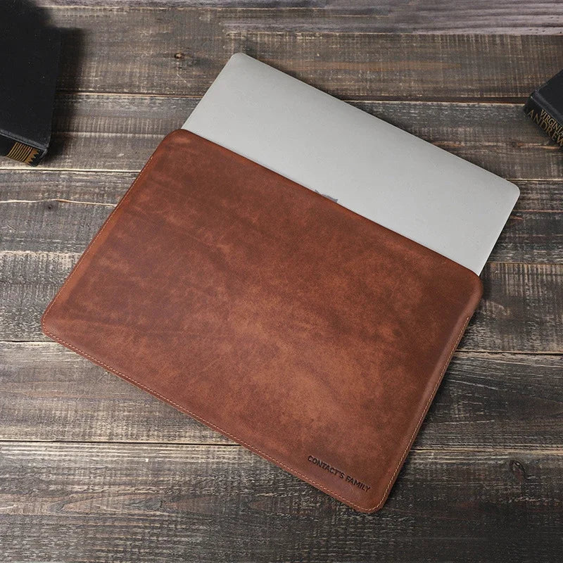 Hand-Made Cowhide Leather Laptop Bag