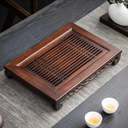 Bamboo Tea Set Storage Tray