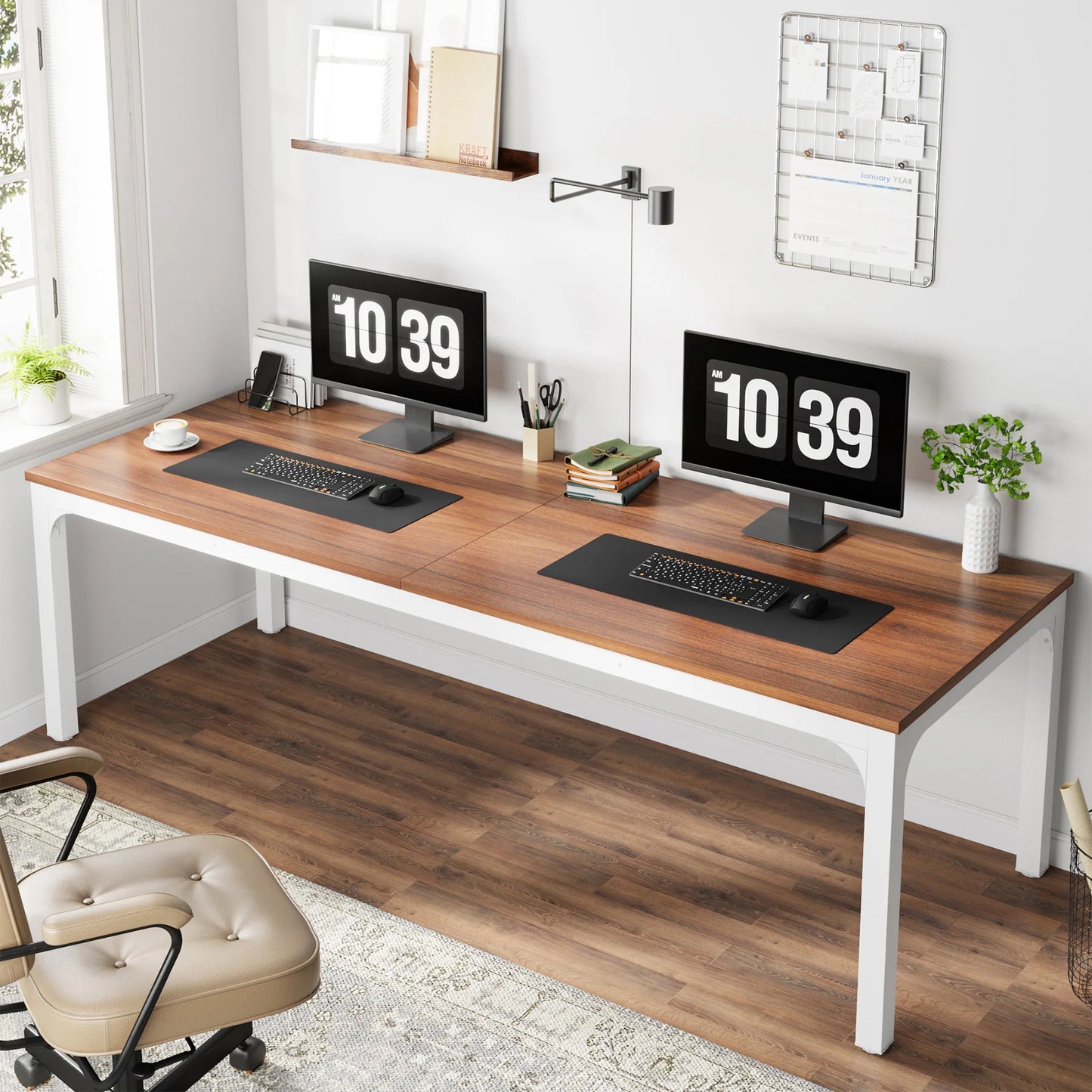 Tribesigns 78.7" Extra-Long Dual Workstation Desk