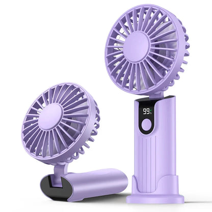 Rechargeable Mini Handheld Fan, 3 Speeds