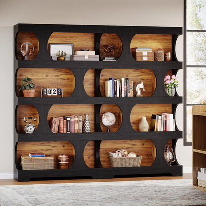 Ravenport 4-Tier Bookcase with Open Display Shelves