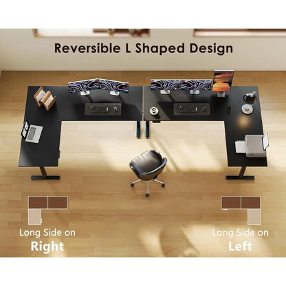 ElevatePro L-Shaped Electric Standing Desk