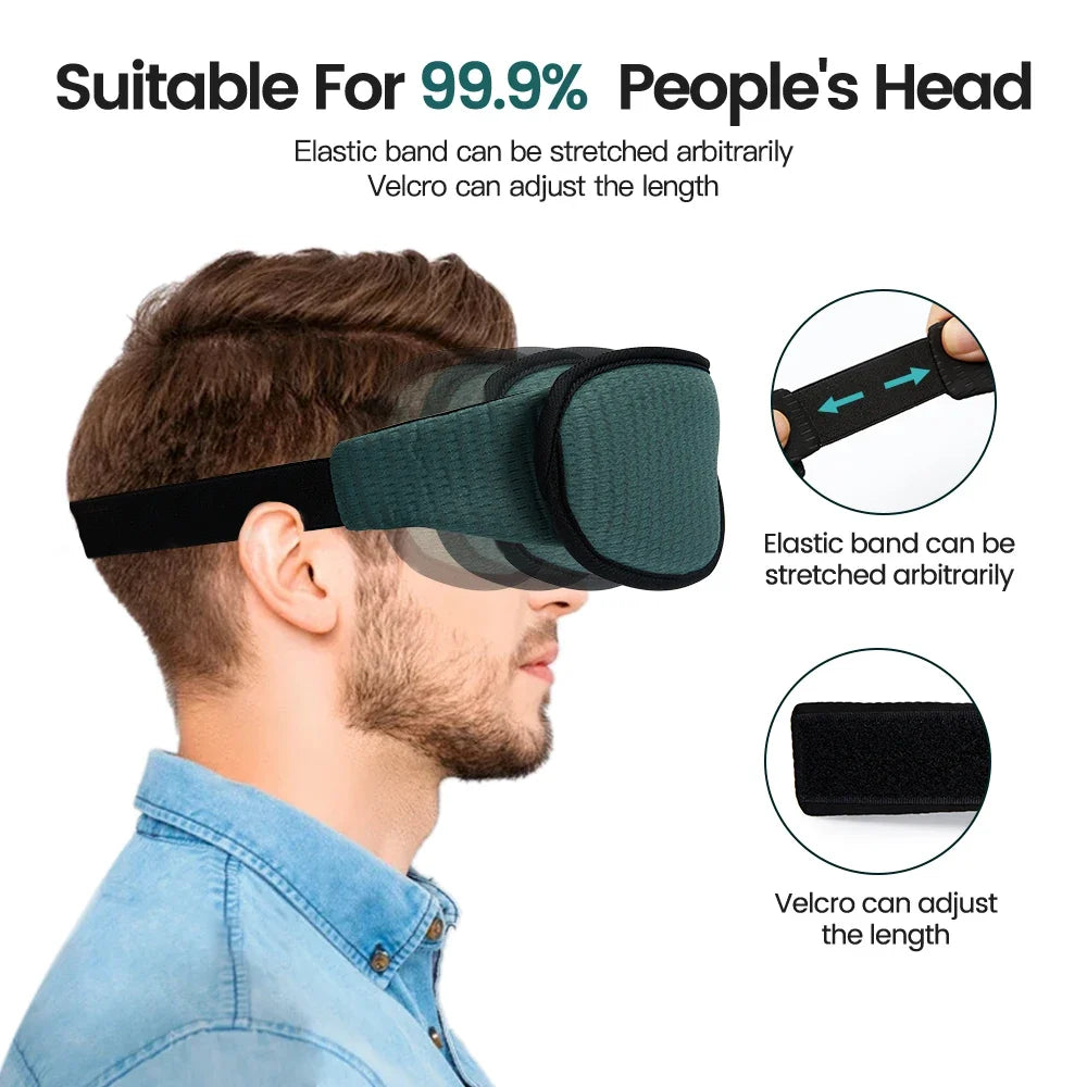 3D Sleep Mask - Total Blackout, No Pressure