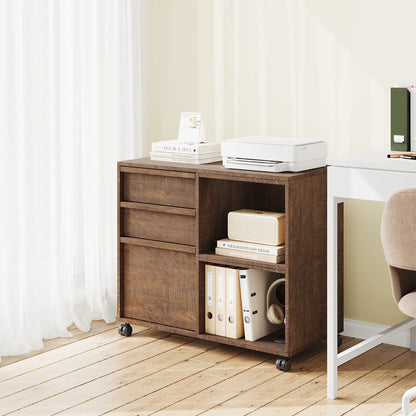 Ergove 3-Drawer Rolling File Cabinet