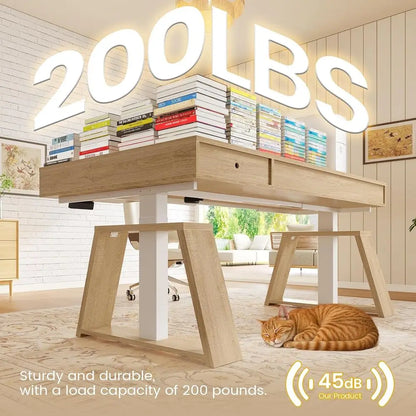 L-Shaped Electric Standing Desk