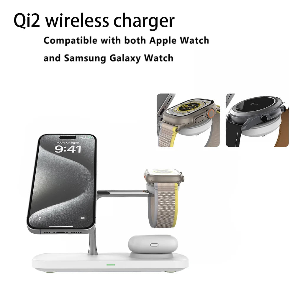 MagGlow Elite 3-in-1 Magnetic Wireless Charging Station