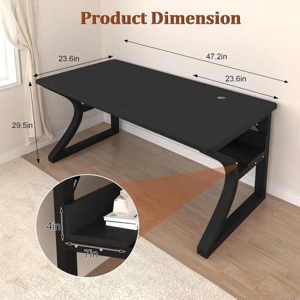 Deep-Top Computer Desk