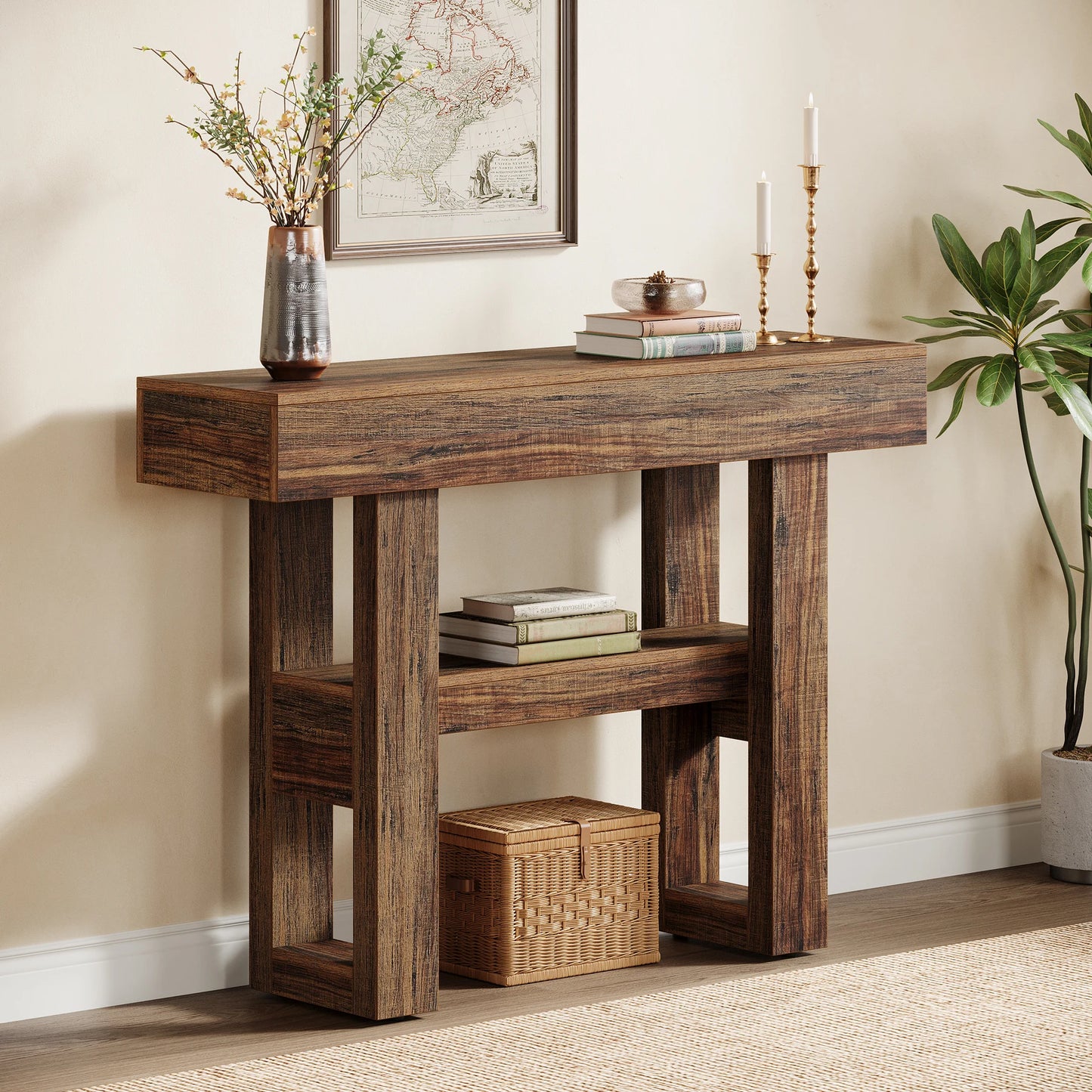 Colton Rustic Entryway Table