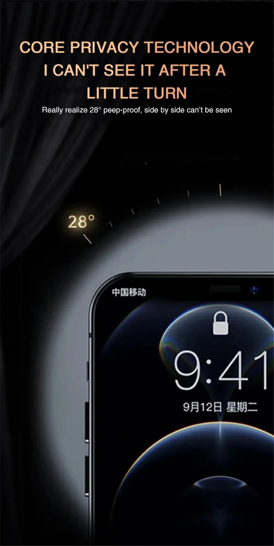 Full Cover Privacy Screen Protector iPhone