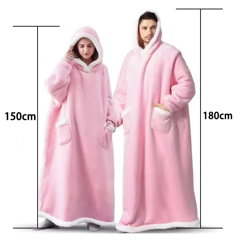 Oversized Fleece Blanket Hoodie