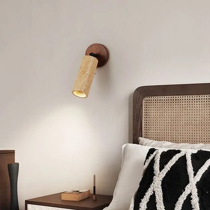 Huangdong Travertine Wabi-Sabi Wall Lamp