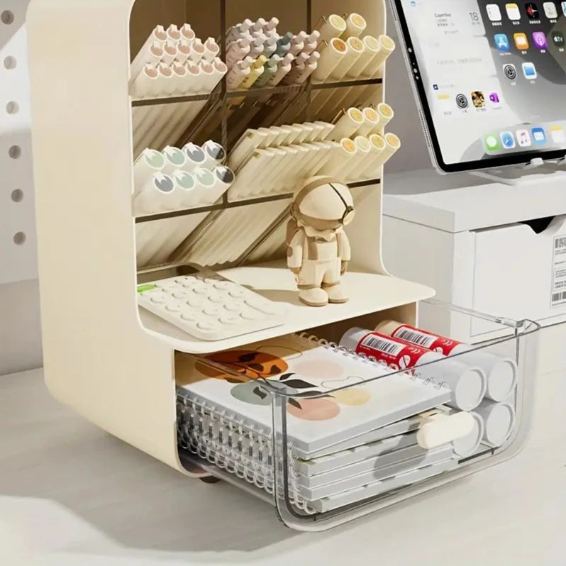 Multi-Layer Desk Organizer with Pencil Holder