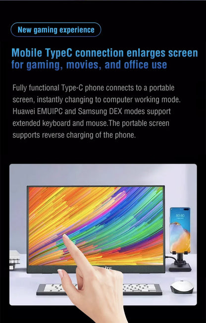 16" Portable Touch Monitor, HDR10 Low Blue Light