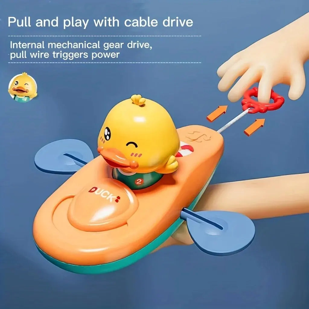 Yellow Duck Kayak Bath Toy for Kids