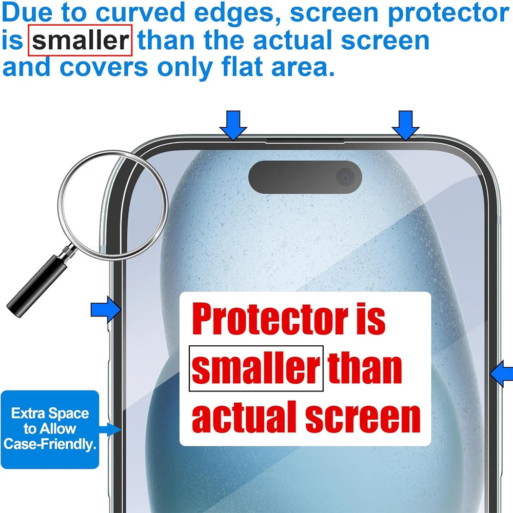 Clear Glass iPhone Screen Protector