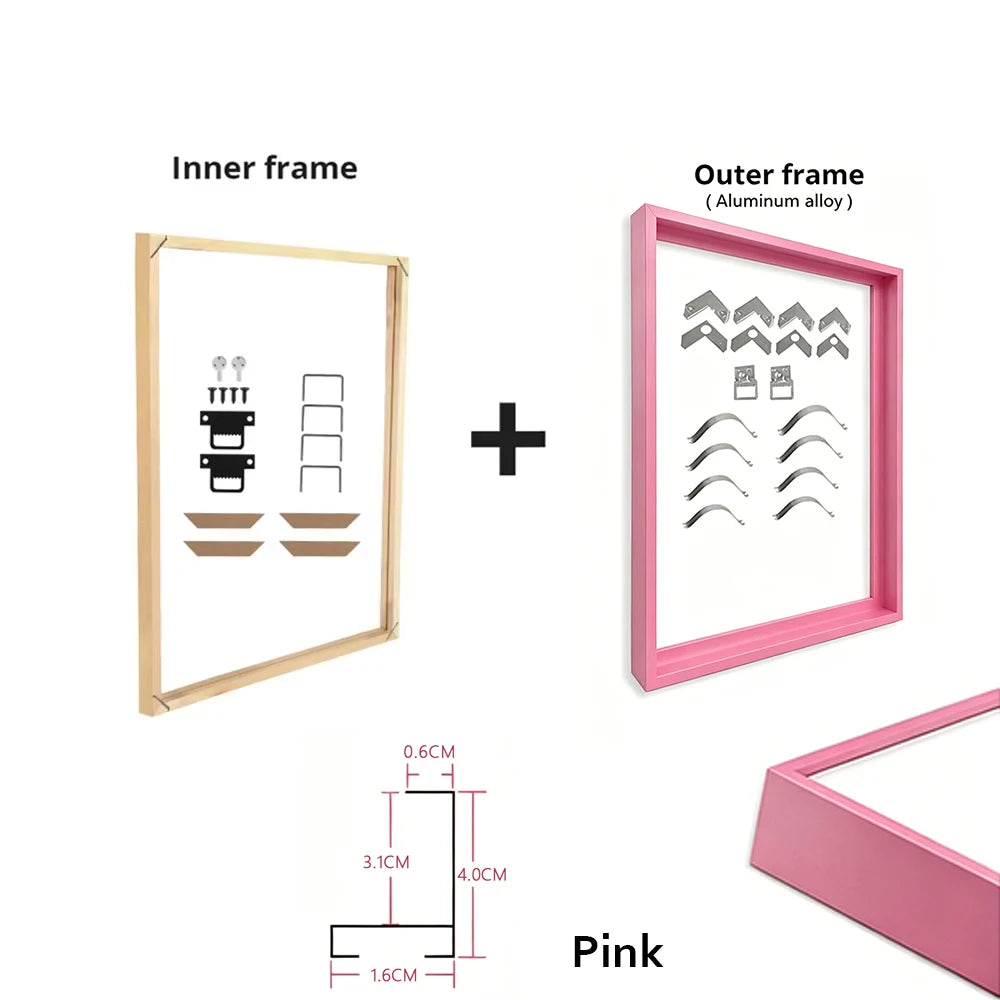 Metal and Wood Canvas Frame Kit
