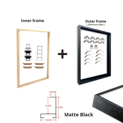 Metal and Wood Canvas Frame Kit