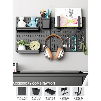 No-Holes Wall Pegboard Organizer