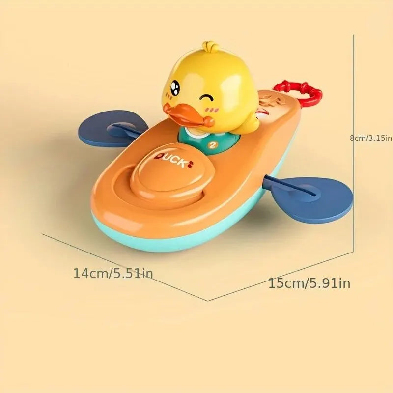 Yellow Duck Kayak Bath Toy for Kids