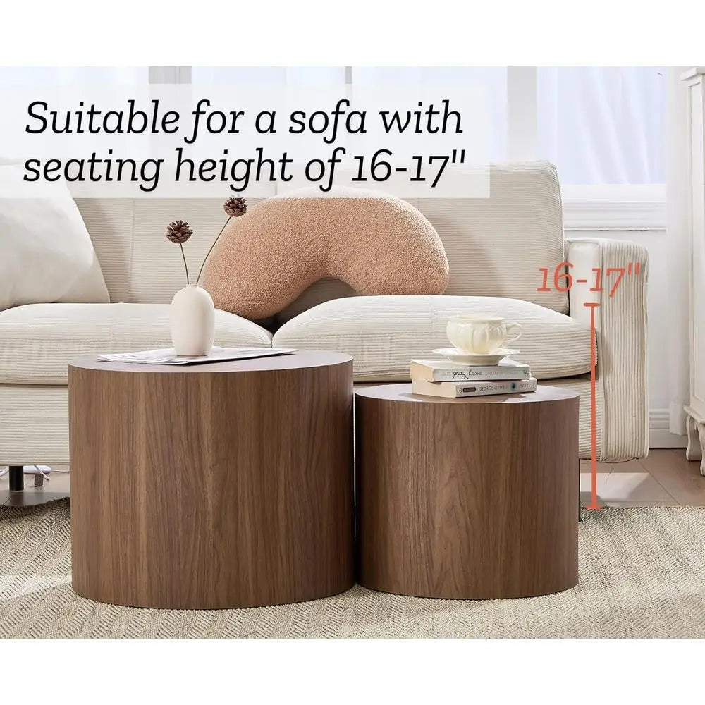 Sutton Round End Table Pair