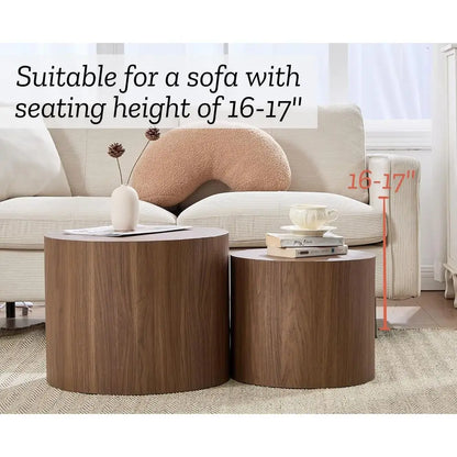 Sutton Round End Table Pair