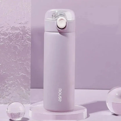 380ml Straw Vacuum Flask for Girls, Steel
