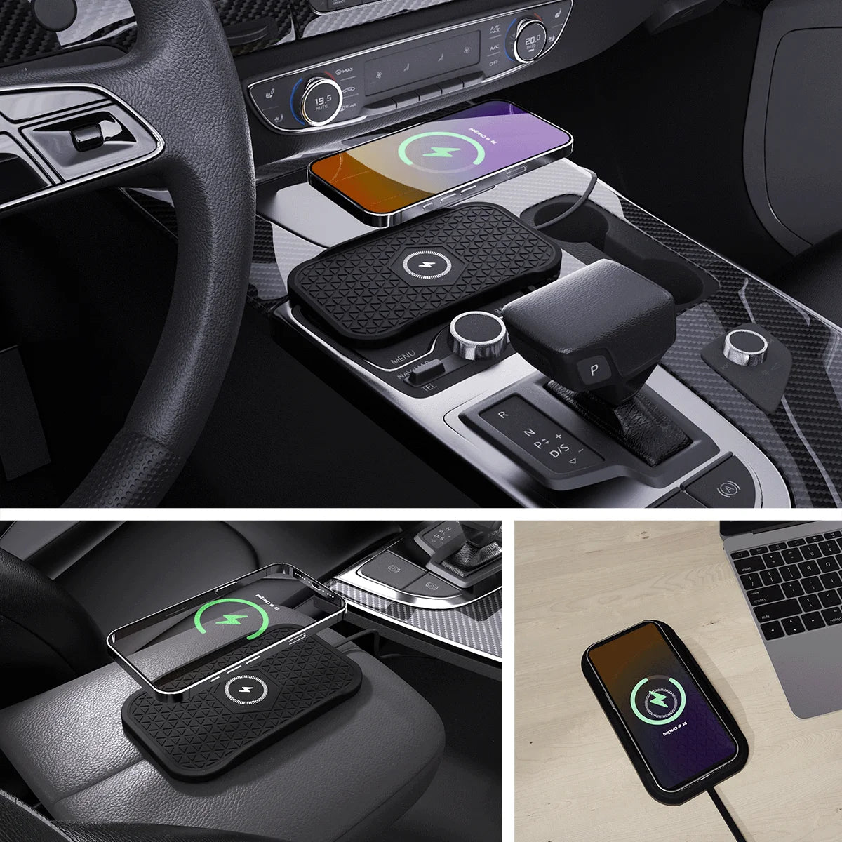 Non-Slip Silicone Car Charging Pad