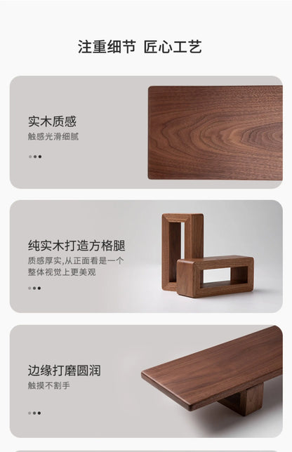 Black Walnut Adjustable Desk Riser