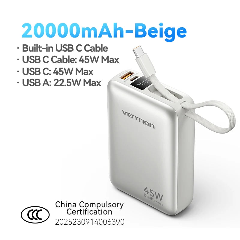 45W Fast Charging Power Bank