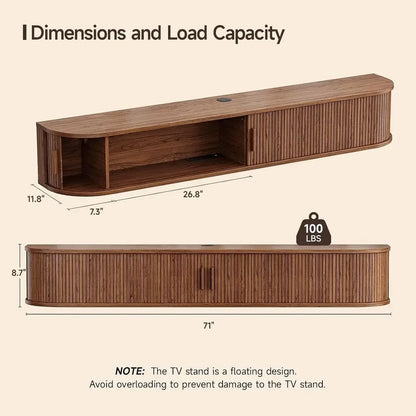Floating LED TV Stand
