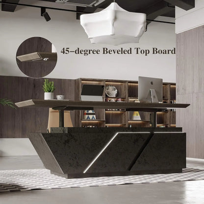 Saintcy Executive Height-Adjustable Desk Workstation