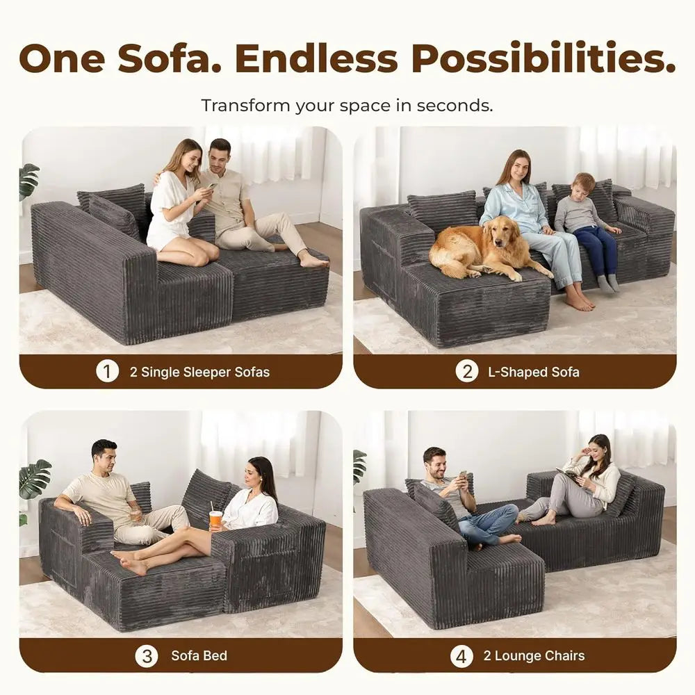 Marlow Deep-Seat Corduroy Sofa