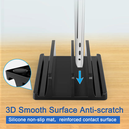 Vertical Dual-Slot Laptop Stand