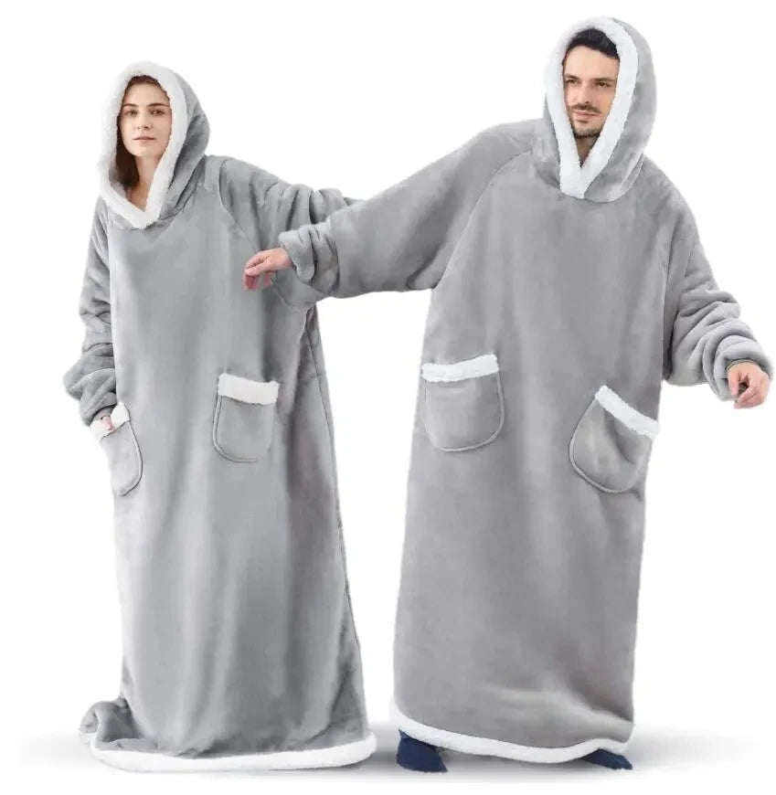 Oversized Fleece Blanket Hoodie