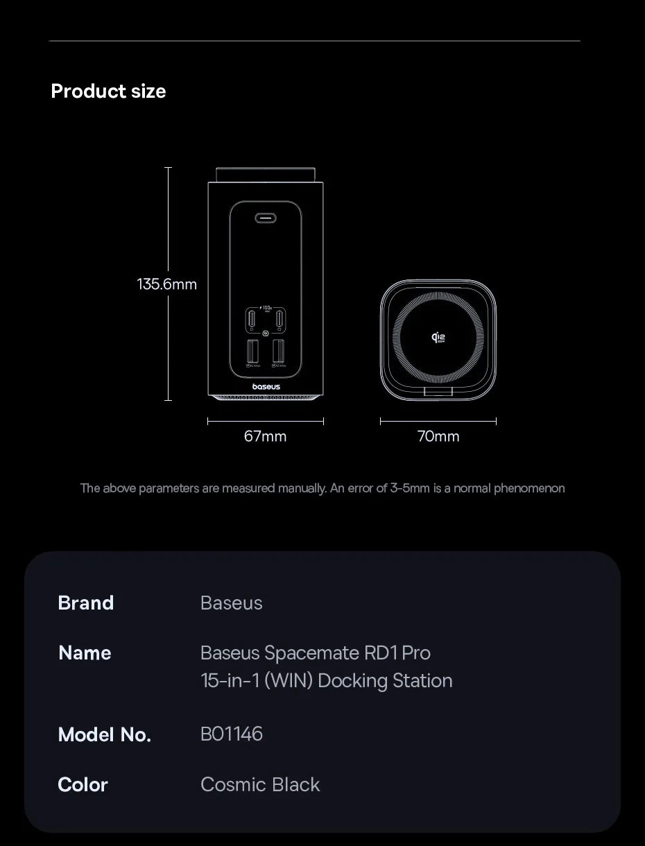 Baseus 15-in-1 Docking Station