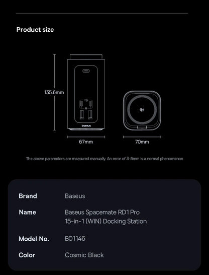 Baseus 15-in-1 Docking Station