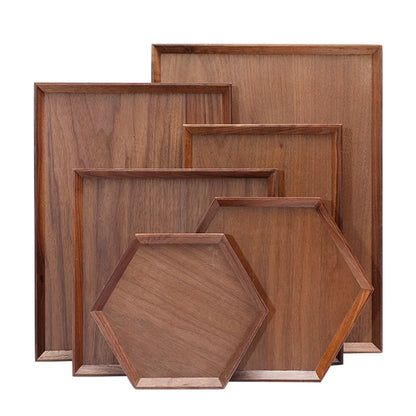 Black Walnut Hexagon Fruit Tray