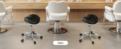 Saddle Stool with Wheels