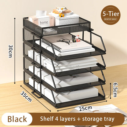 Metal Multi-Tier File Rack