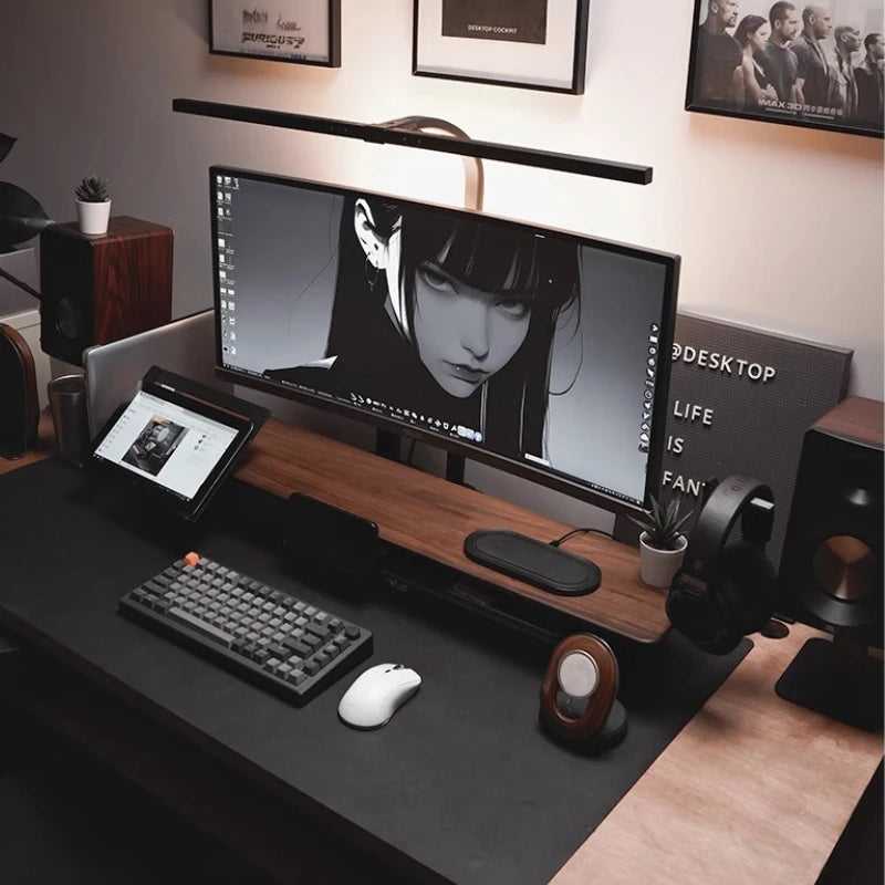 Modular Black Walnut Monitor Riser