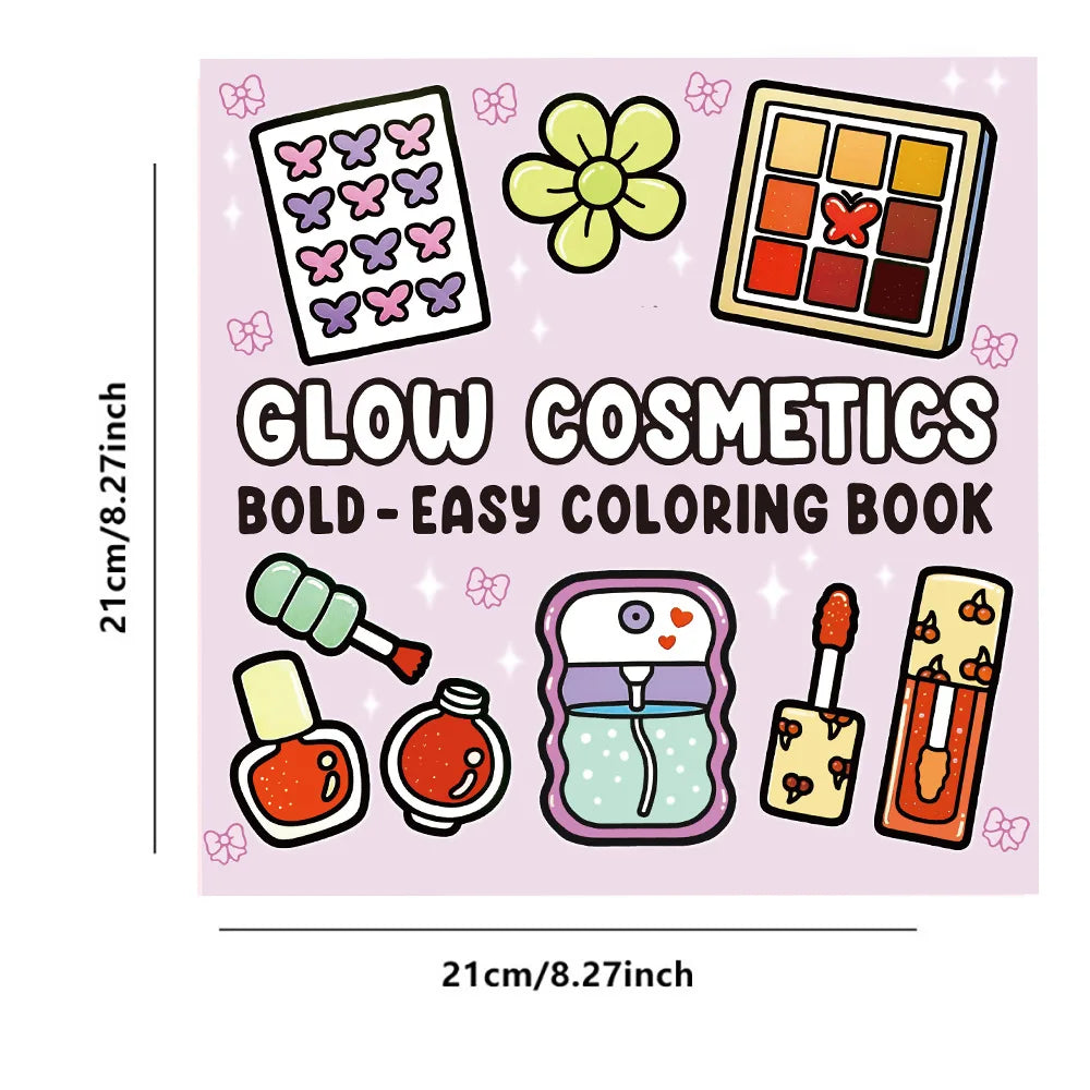 Cosmetics-Themed Adult Coloring Book