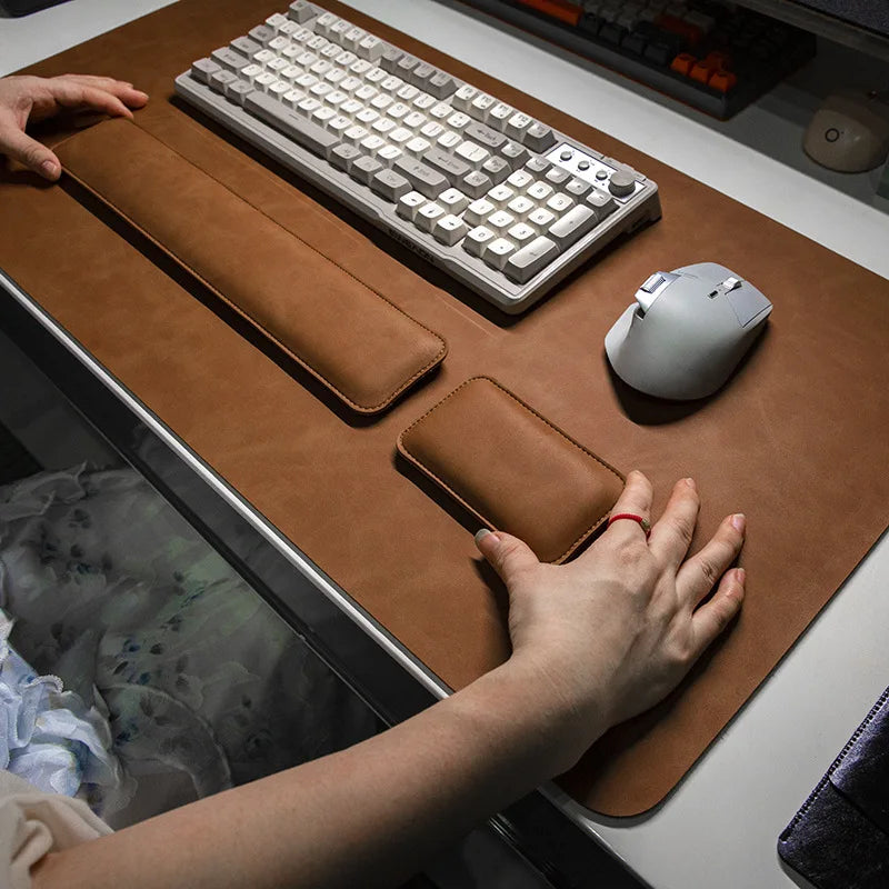 LuxPad Waterproof PU Desk Mat Set