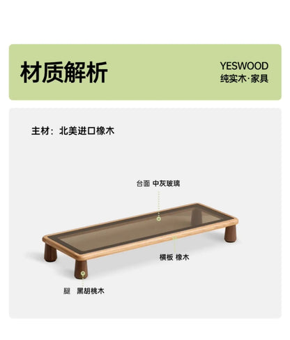 Solid Wood Desktop Monitor Stand