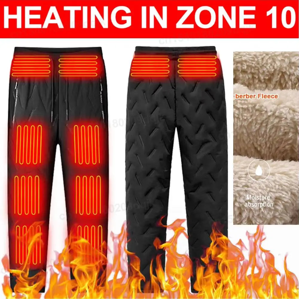 USB Heated Hiking Pants | 10 Heating Zones, 3 Heat Modes